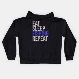 Eat Sleep Fishing Repeat Kids Hoodie